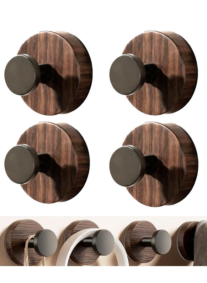 4 Pack Suction Cup Hooks for Shower, Adhesive Reusable Shower Hooks Towel Hooks for Bathrooms, No Drill - Image 1